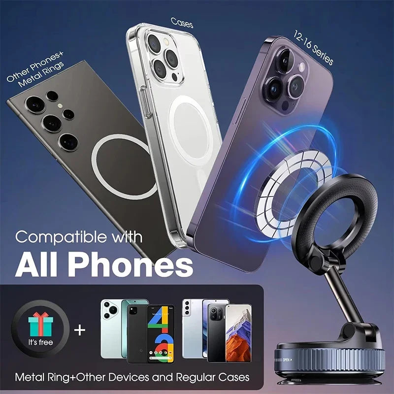 Magnetic Car Phone Holder – 360° Universal Mount