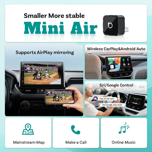 Mini Air – Wireless CarPlay & Android Auto Adapter