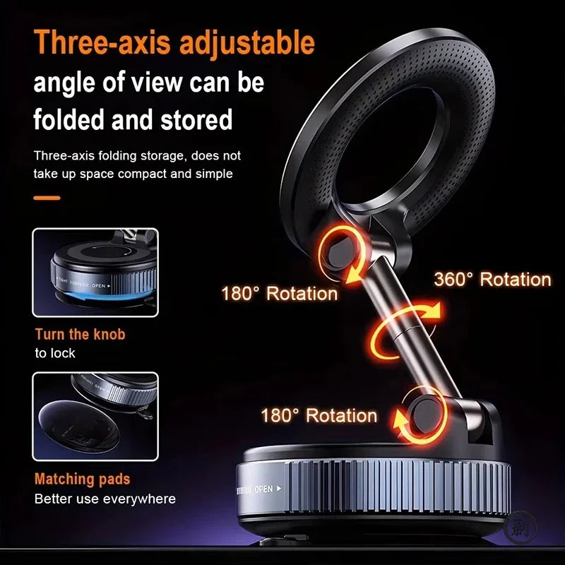 Magnetic Car Phone Holder – 360° Universal Mount