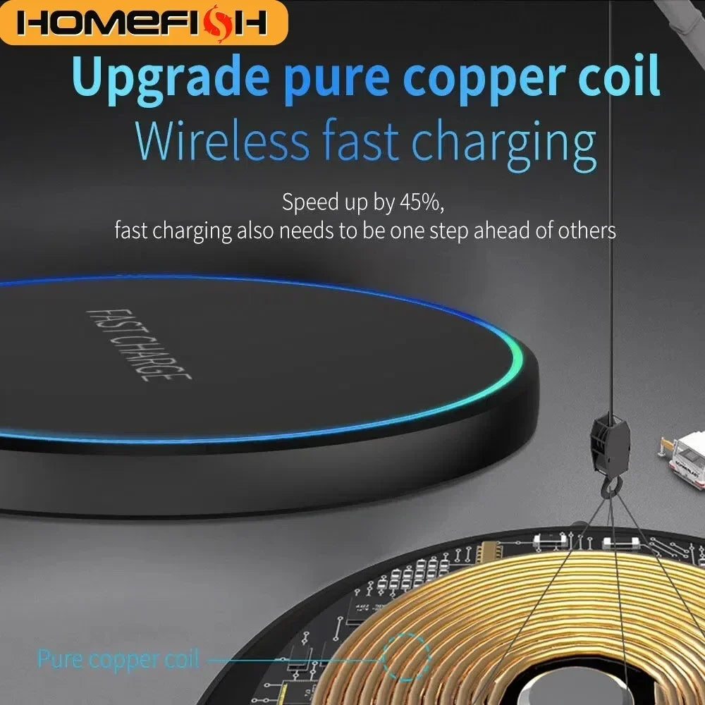 Wireless Charging Pad – Fast Charge for Phone, Watch & Earphones