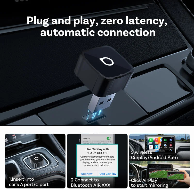 Mini Air – Wireless CarPlay & Android Auto Adapter